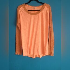 POL Bright Orange Garment with Light Tan Details